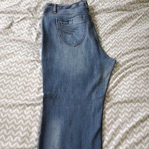 Great pair of I.N.C. size 18 distressed bootcut jeans